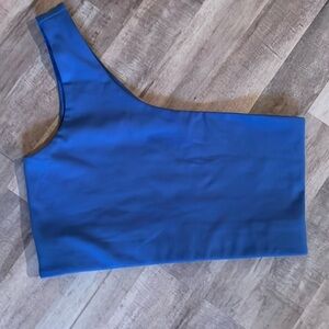 Girlfriend Collective One Shoulder Sports Bra size small